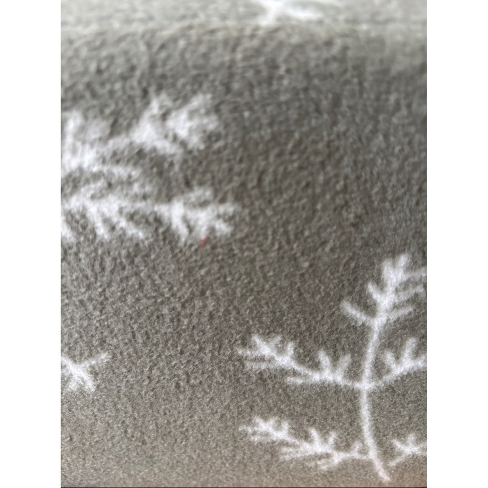 Cuddl Duds Twin Microfleece Sheet Set Green & White Leaf Print GIFT NEW - Picture 4 of 12